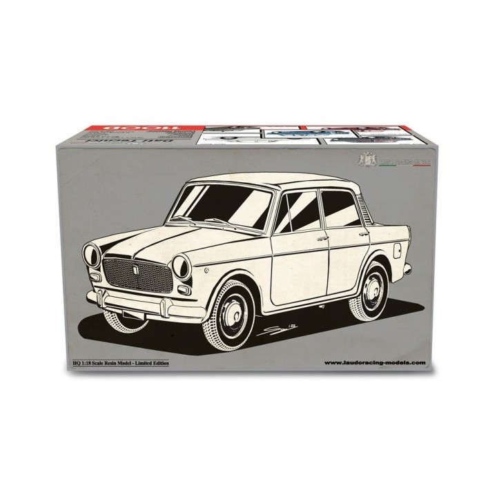 Fiat 1100D 1962 blue, Laudoracing-Model 1/18 scale