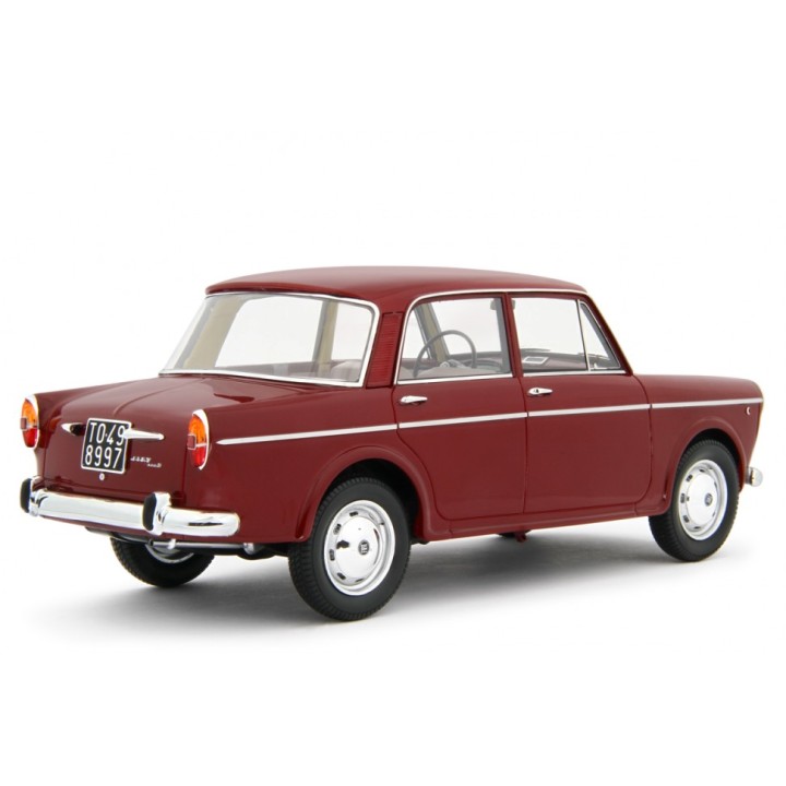 Fiat 1100D 1962 red, Laudoracing-Model 1/18 scale
