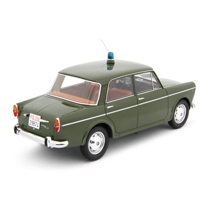 Fiat 1100D Polizia 1962 green, Laudoracing-Model 1/18 scale