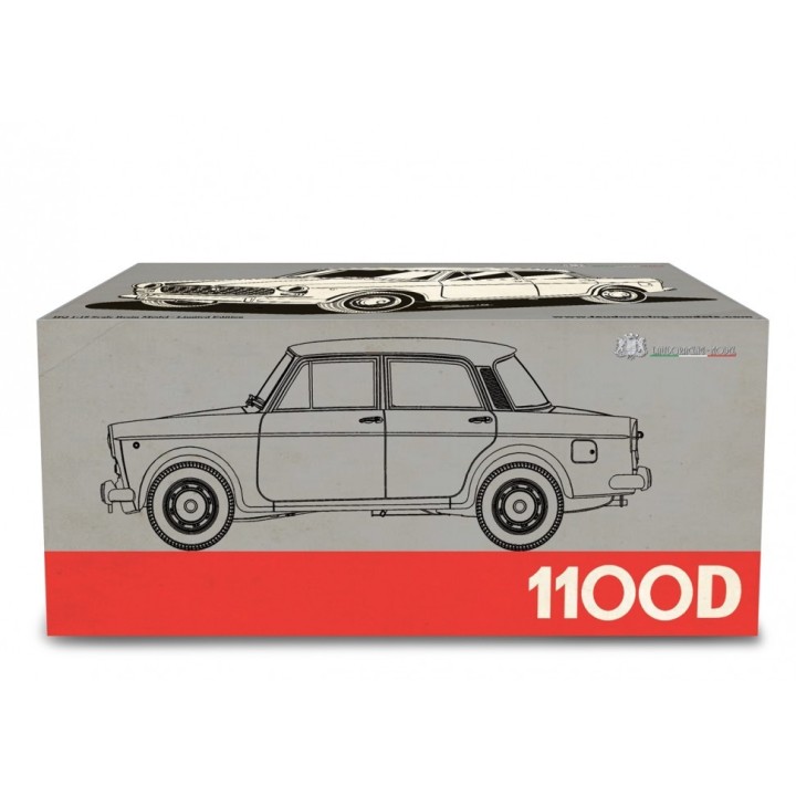 Fiat 1100D Polizia 1962 zelená, Laudoracing-Model 1:18