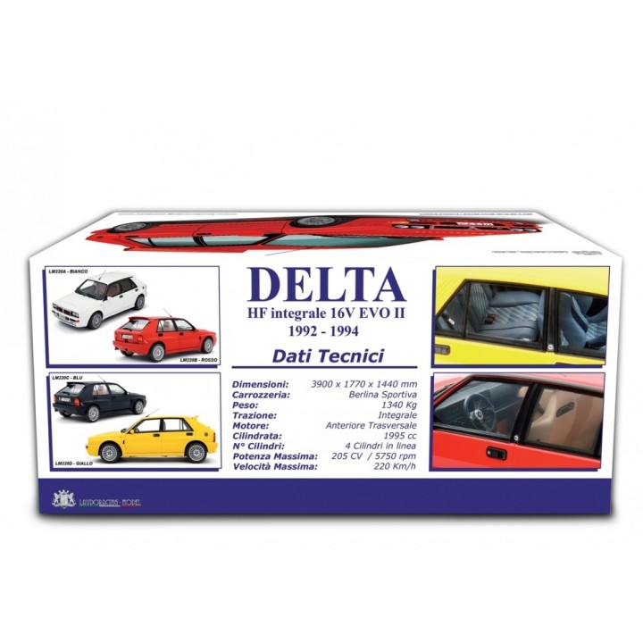 Lancia Delta HF Integrale Evo II 1992 white, Laudoracing-Model 1/18 scale