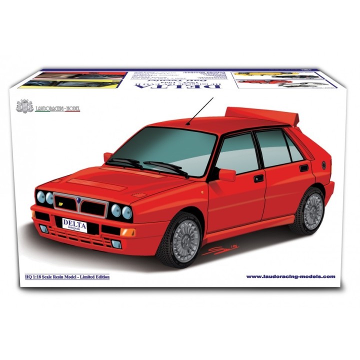 Lancia Delta HF Integrale Evo II 1992 red, Laudoracing-Model 1/18 scale