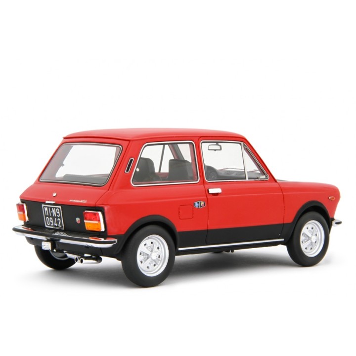 Autobianchi A112 Abarth 58HP 1°Serie 1969 red, Laudoracing-Model 1/18 scale
