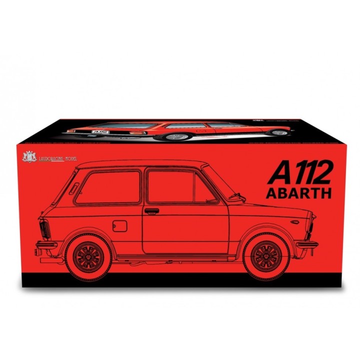 Autobianchi A112 Abarth 58HP 1°Serie 1969 red, Laudoracing-Model 1/18 scale