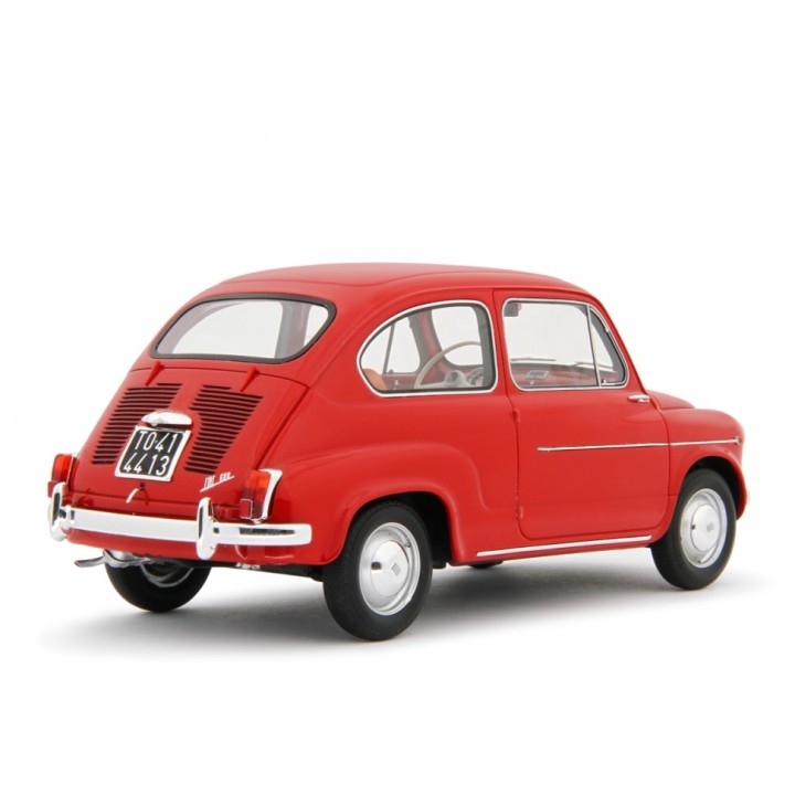 Fiat 600D Berlina 1960 červená, Laudoracing-Model 1:18
