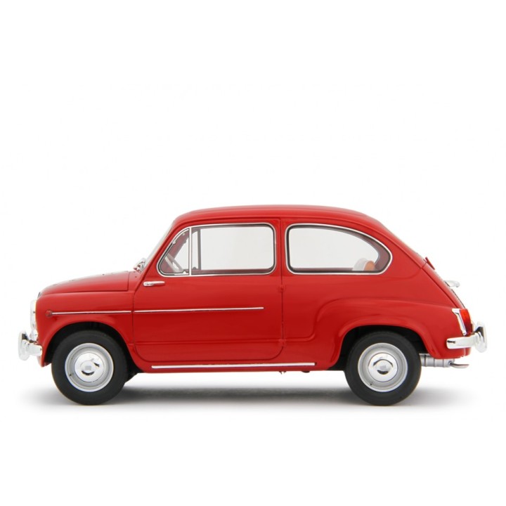 Fiat 600D Berlina 1960 red, Laudoracing-Model 1/18 scale