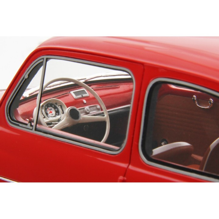 Fiat 600D Berlina 1960 red, Laudoracing-Model 1/18 scale