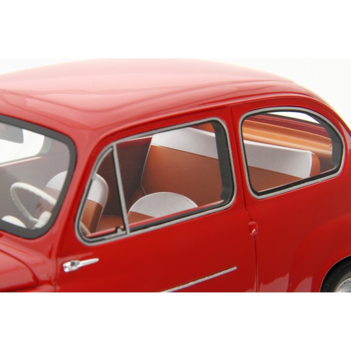 Fiat 600D Berlina 1960 červená, Laudoracing-Model 1:18