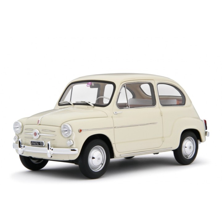 Fiat 600D Berlina 1960 beige, Laudoracing-Model 1/18 scale