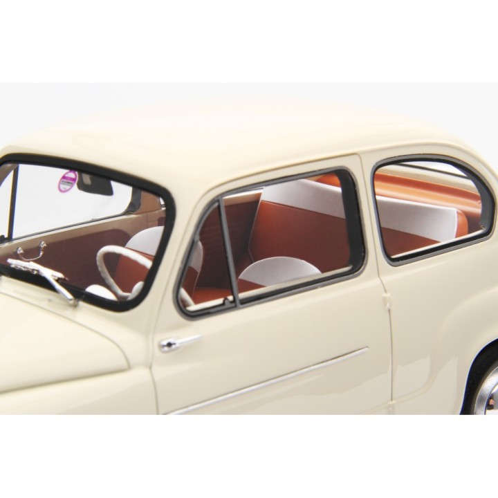Fiat 600D Berlina 1960 beige, Laudoracing-Model 1/18 scale