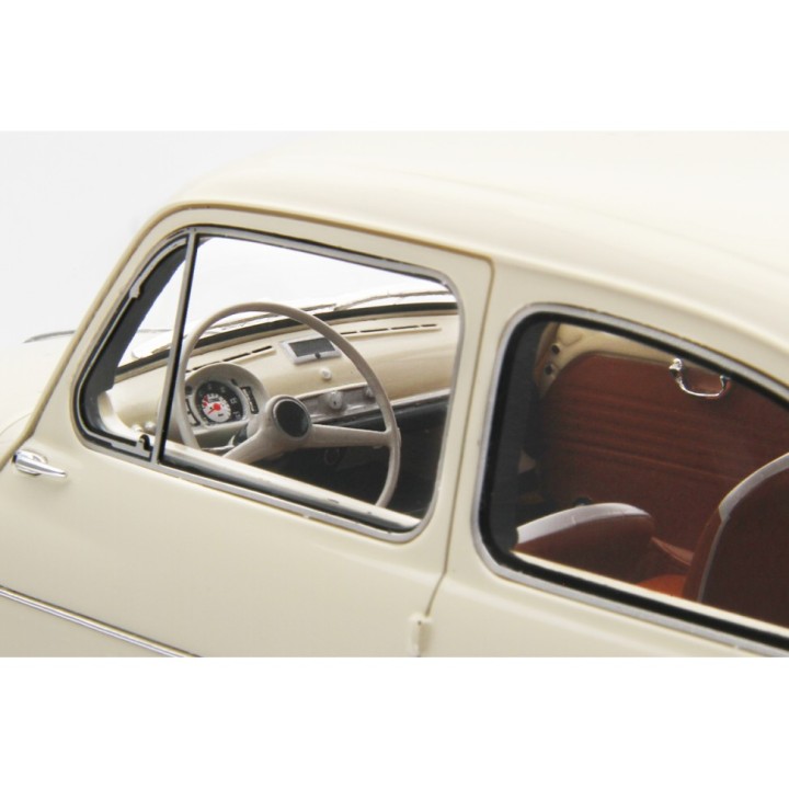 Fiat 600D Berlina 1960 beige, Laudoracing-Model 1/18 scale