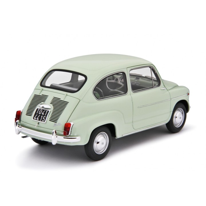 Fiat 600D Berlina 1960 green, Laudoracing-Model 1/18 scale