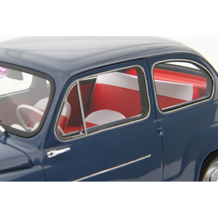 Fiat 600D Berlina 1960 modrá, Laudoracing-Model 1:18