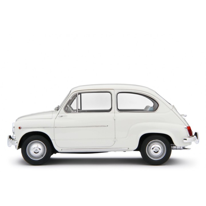 Fiat 600D Berlina 1960 white, Laudoracing-Model 1/18 scale
