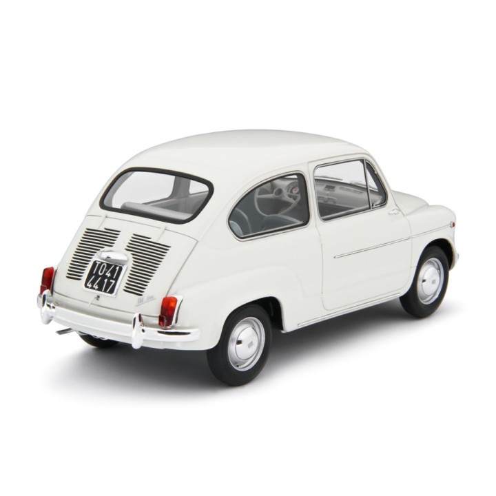 Fiat 600D Berlina 1960 white, Laudoracing-Model 1/18 scale