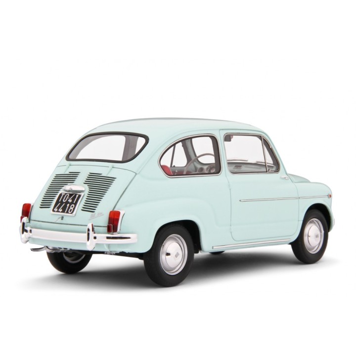 Fiat 600D Berlina 1960 light blue, Laudoracing-Model 1/18 scale