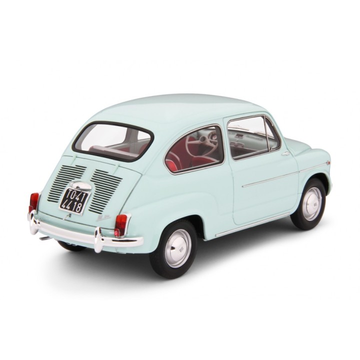 Fiat 600D Berlina 1960 light blue, Laudoracing-Model 1/18 scale