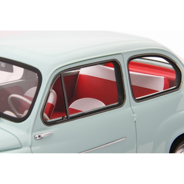 Fiat 600D Berlina 1960 light blue, Laudoracing-Model 1/18 scale