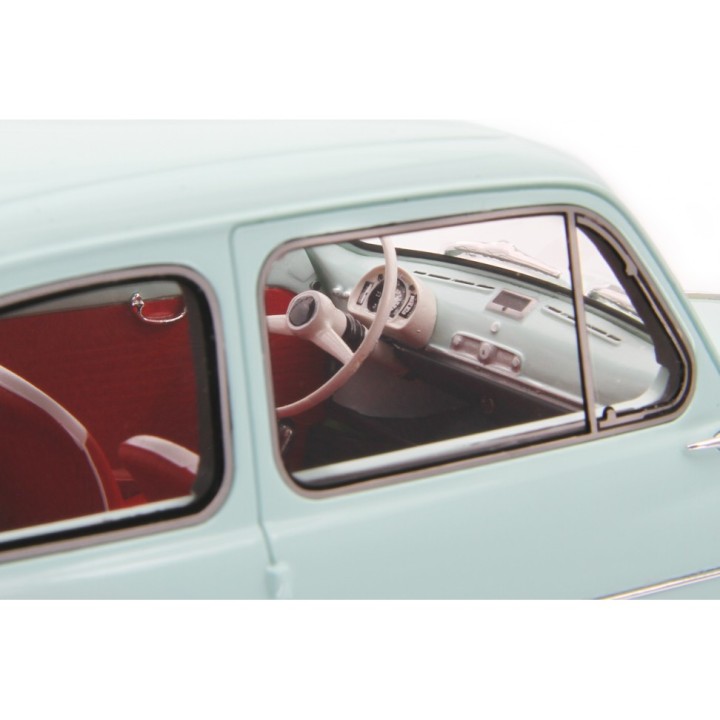 Fiat 600D Berlina 1960 light blue, Laudoracing-Model 1/18 scale