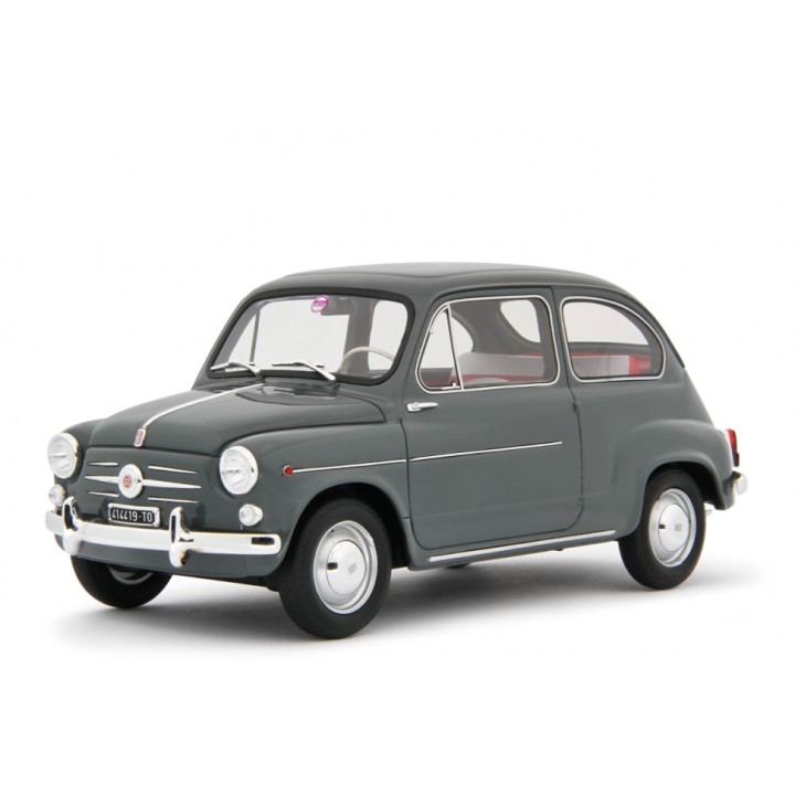 Fiat 600D Berlina 1960 šedá, Laudoracing-Model 1:18