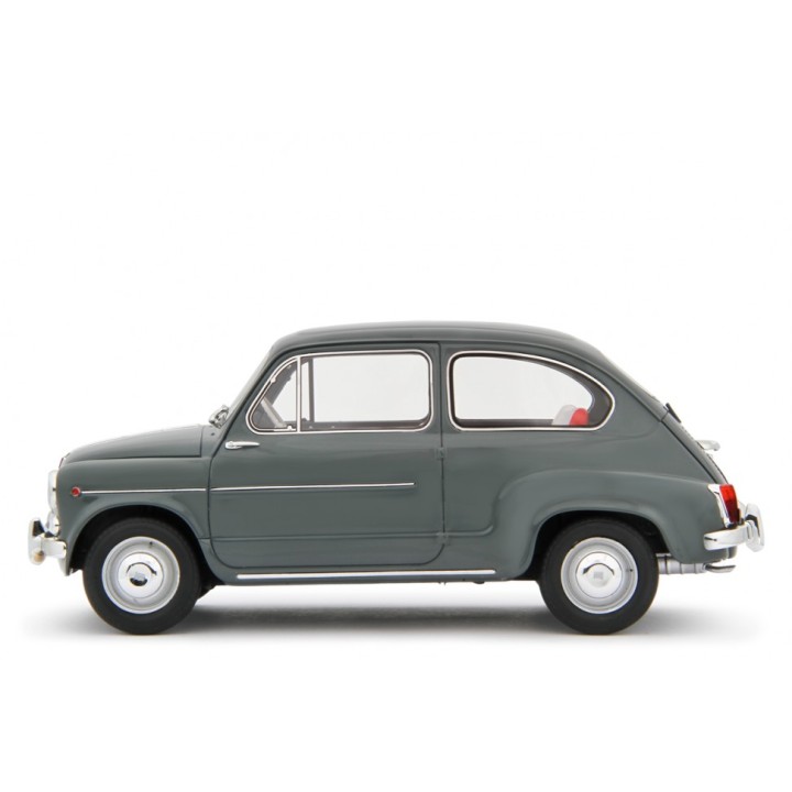 Fiat 600D Berlina 1960 grey, Laudoracing-Model 1/18 scale