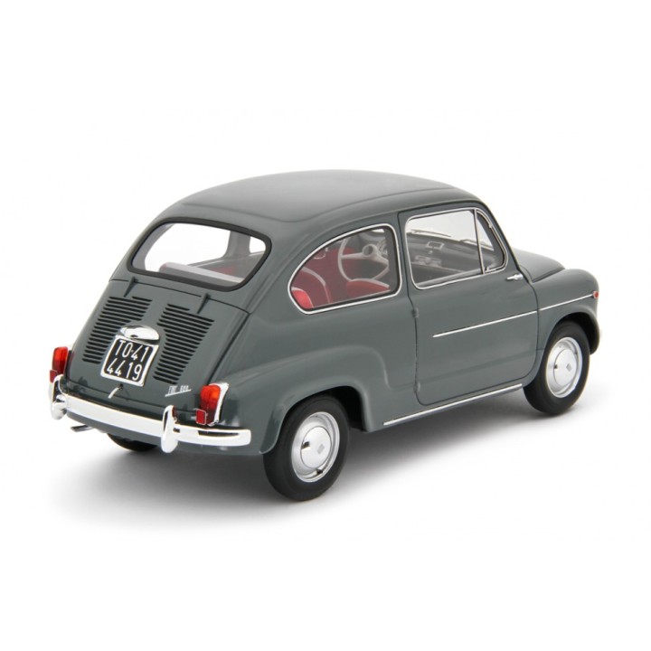 Fiat 600D Berlina 1960 šedá, Laudoracing-Model 1:18