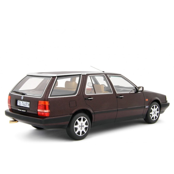 Lancia Thema Station Wagon T.D. 1988 burgundy, Laudoracing-Model 1/18 scale