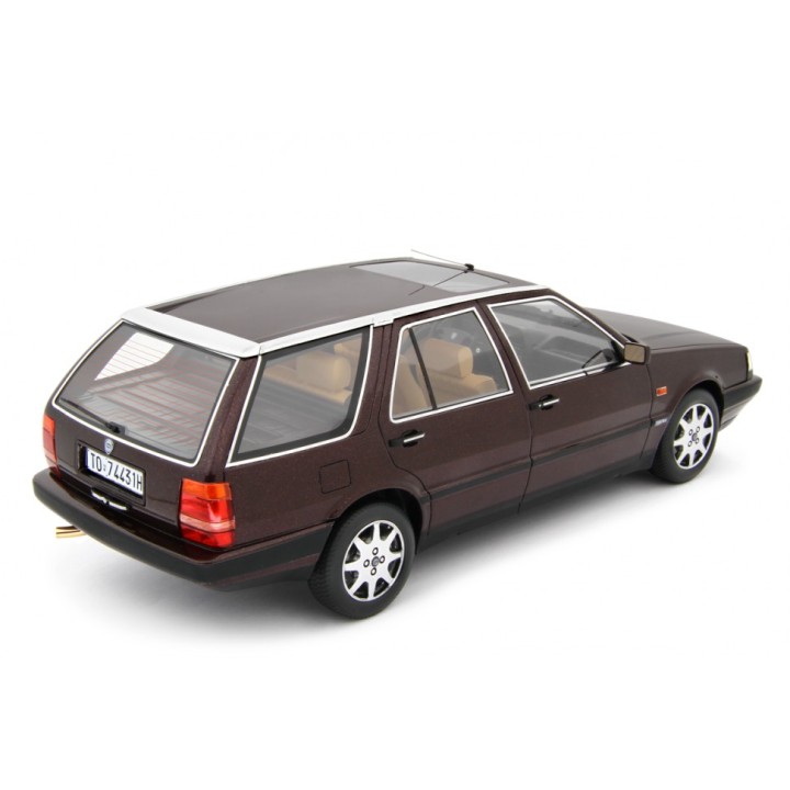 Lancia Thema Station Wagon T.D. 1988 burgundy, Laudoracing-Model 1/18 scale