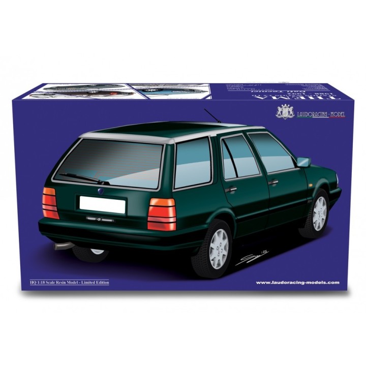 Lancia Thema Station Wagon T.D. 1988 silver, Laudoracing-Model 1/18 scale