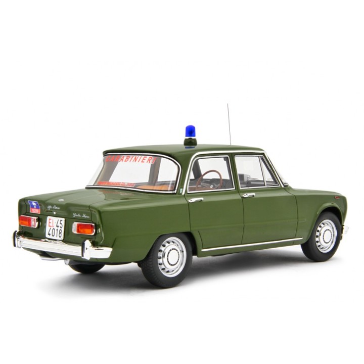 Alfa Romeo Giulia Super Carabinieri 1969 zelená, Laudoracing-Model 1:18