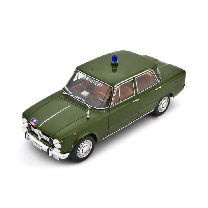 Alfa Romeo Giulia Super Carabinieri 1969 green, Laudoracing-Model 1/18 scale