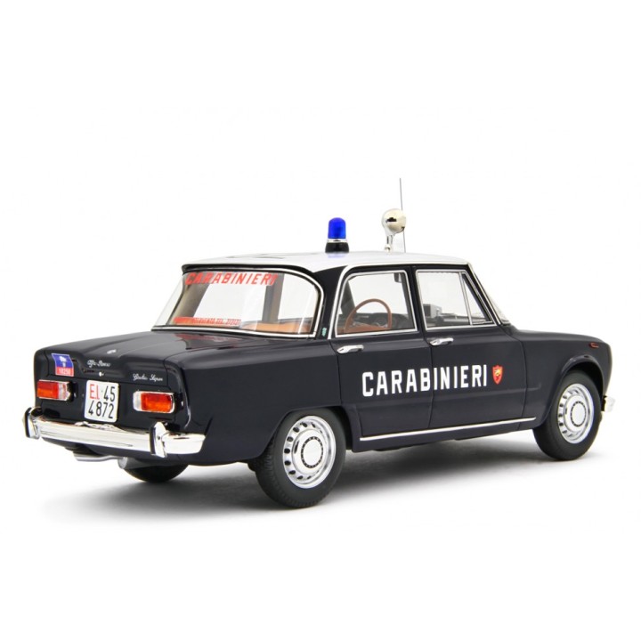 Alfa Romeo Giulia Super Carabinieri 1969 blue, Laudoracing-Model 1/18 scale