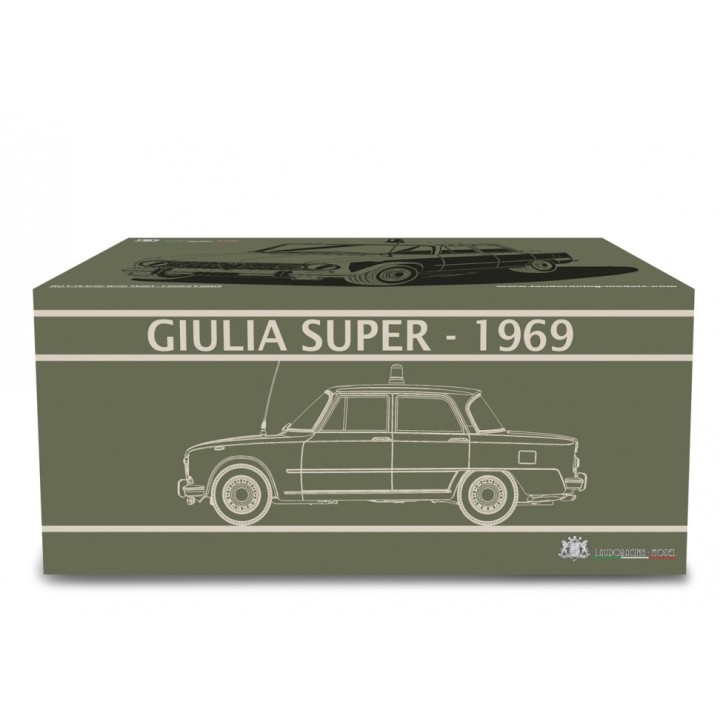 Alfa Romeo Giulia Super Polizia S.Volante 1969 green, Laudoracing-Model 1/18 scale