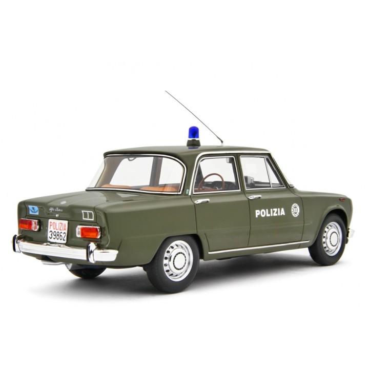 Alfa Romeo Giulia Super Polizia Stradale 1969 green, Laudoracing-Model 1/18 scale