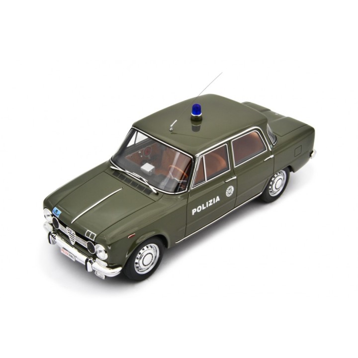 Alfa Romeo Giulia Super Polizia Stradale 1969 green, Laudoracing-Model 1/18 scale