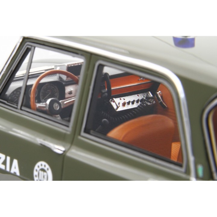 Alfa Romeo Giulia Super Polizia Stradale 1969 green, Laudoracing-Model 1/18 scale