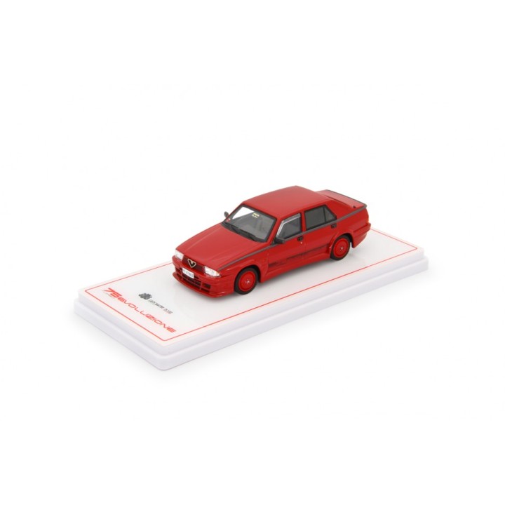 Alfa 75 1.8i Turbo Evoluzione 1987 red, Laudoracing-Model 1/43 scale