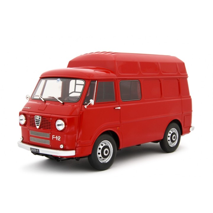Alfa Romeo F12 Autocarro Tetto Sopralzato 1967 červená, Laudoracing-Model 1:18