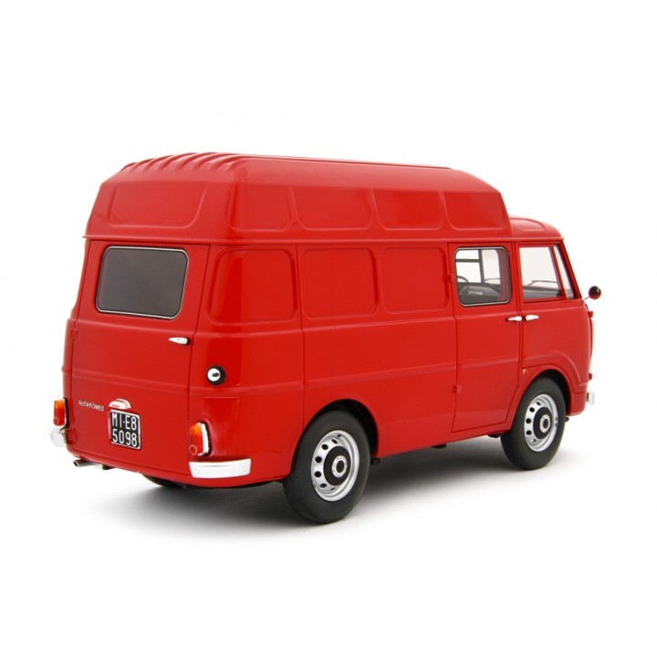 Alfa Romeo F12 Autocarro Tetto Sopralzato 1967 red, Laudoracing-Model 1/18