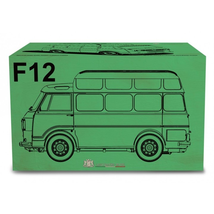 Alfa Romeo F12 Autocarro Tetto Sopralzato 1967 white, Laudoracing-Model 1/18