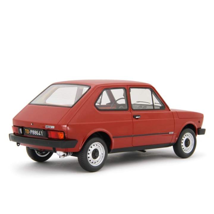 Fiat 127 L 1977 red, Laudoracing-Model 1/18 scale