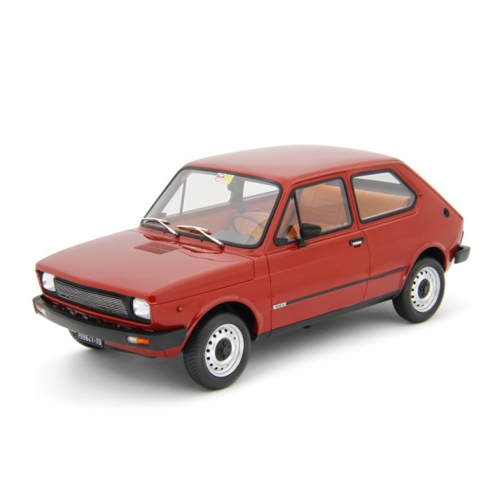Fiat 127 L 1977 red, Laudoracing-Model 1/18 scale
