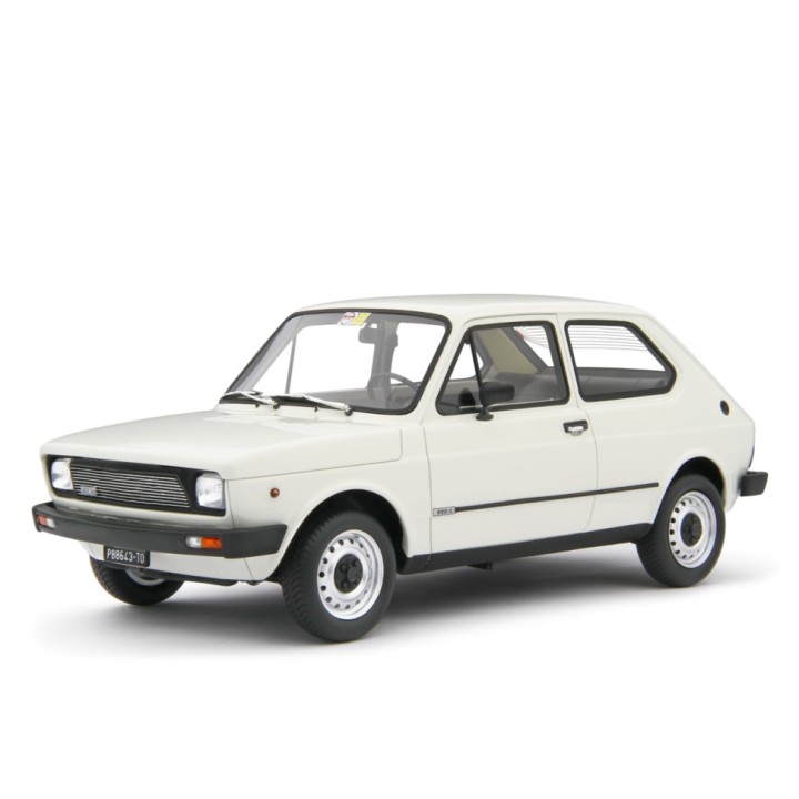 Fiat 127 L 1977 white, Laudoracing-Model 1/18 scale