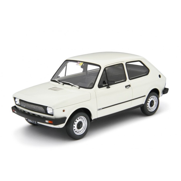 Fiat 127 L 1977 white, Laudoracing-Model 1/18 scale