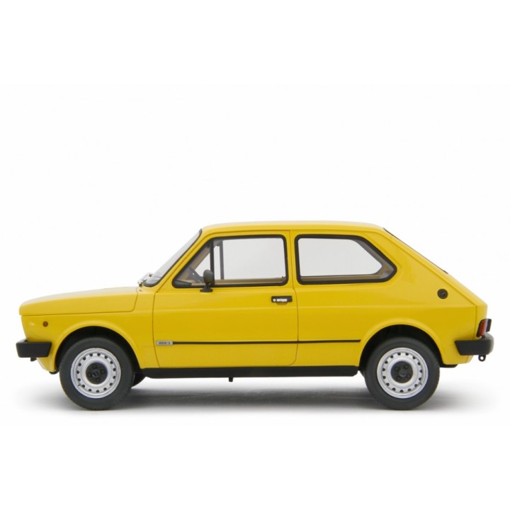 Fiat 127 L 1977 yellow, Laudoracing-Model 1/18 scale