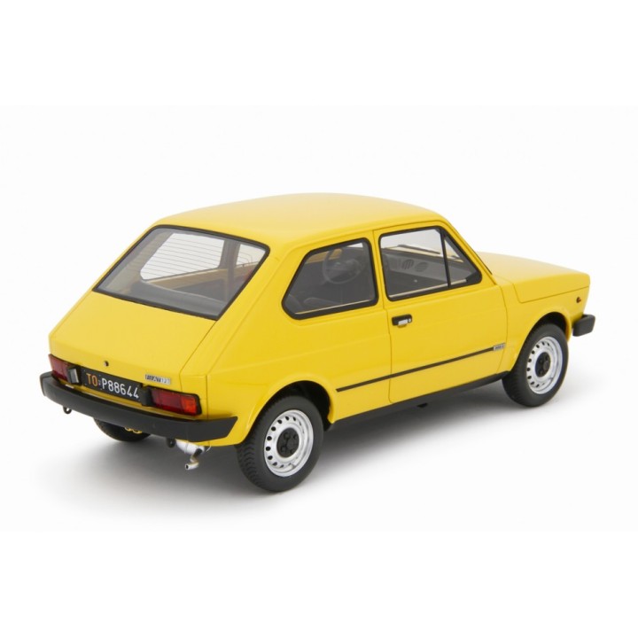 Fiat 127 L 1977 yellow, Laudoracing-Model 1/18 scale