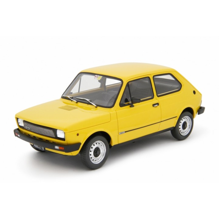 Fiat 127 L 1977 yellow, Laudoracing-Model 1/18 scale