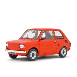 Fiat 126 Base 1976 red, Laudoracing-Model 1/18 scale