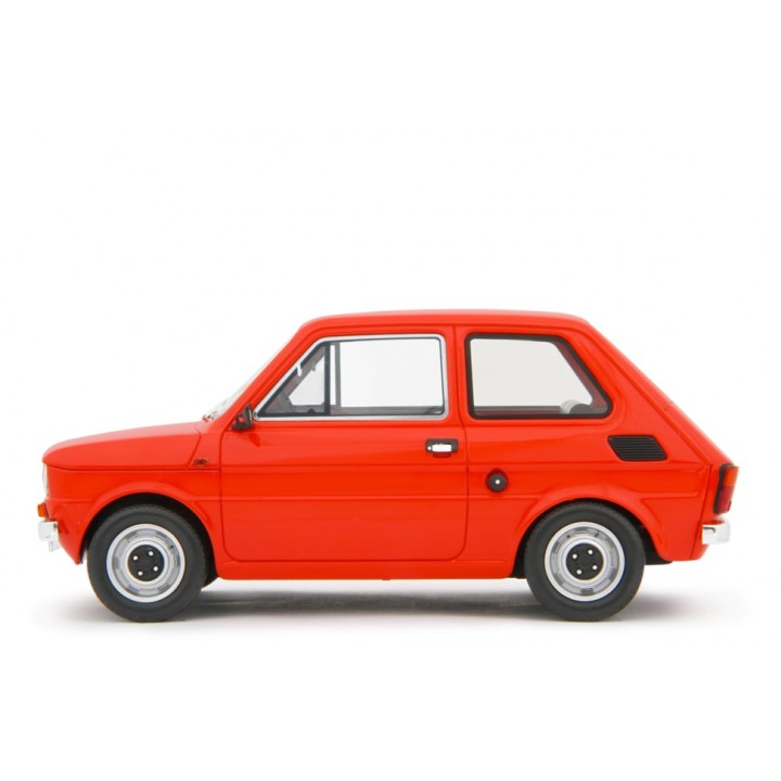 Fiat 126 Base 1976 red, Laudoracing-Model 1/18 scale