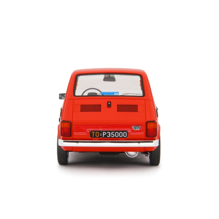 Fiat 126 Base 1976 červená, Laudoracing-Model 1:18